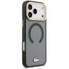 Dėklas Lacoste IML Shockproof Petit Pique Gold Logo MagSafe Case for iPhone 18 Pro Max Juodas