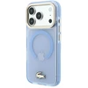 Dėklas Lacoste IML Shockproof Petit Pique Gold Logo MagSafe Case for iPhone 18 Pro Mėlyna