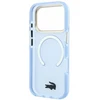 Dėklas Lacoste IML Shockproof Petit Pique Gold Logo MagSafe Case for iPhone 18 Pro Mėlyna