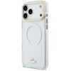 Dėklas Lacoste IML Shockproof Petit Pique Gold Logo MagSafe Case for iPhone 18 Pro Max Transparent
