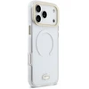 Dėklas Lacoste IML Shockproof Petit Pique Gold Logo MagSafe Case for iPhone 18 Pro Max Transparent