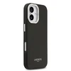 Lacoste PU Leather Champs Elysees MagSafe dėklas skirtas Apple iPhone 17 juodos spalvos