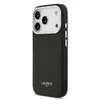 Lacoste PU Leather Champs Elysees MagSafe dėklas skirtas Apple iPhone 17 Pro juodos spalvos