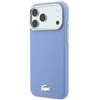 Lacoste PU odos Champs Elysees auksinio logotipo MagSafe dėklas, skirtas iPhone 18 Pro, mėlynas