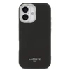 Lacoste PU Leather Champs Elysees MagSafe dėklas skirtas Apple iPhone 17 juodos spalvos