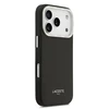 Lacoste PU Leather Champs Elysees MagSafe dėklas skirtas Apple iPhone 17 Pro juodos spalvos