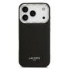 Lacoste PU Leather Champs Elysees MagSafe dėklas skirtas Apple iPhone 17 Pro juodos spalvos