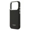 Lacoste PU Leather Champs Elysees MagSafe dėklas skirtas Apple iPhone 17 Pro juodos spalvos