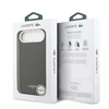 Lacoste PU Leather Champs Elysees MagSafe dėklas skirtas Apple iPhone Air juodos spalvos