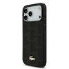 Lacoste PU Nomogramme Gold Logo MagSafe dėklas skirtas iPhone 17 Pro Max juodos spalvos