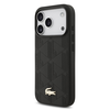Lacoste PU Nomogramme Gold Logo MagSafe dėklas skirtas iPhone 17 Pro juodos spalvos
