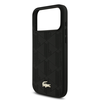 Lacoste PU Nomogramme Gold Logo MagSafe dėklas skirtas iPhone 17 Pro Max juodos spalvos
