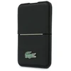 Dėklas Lacoste PVC Iconic Petit Pique MagSafe piniginė su stovu, juoda