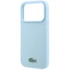 Dėklas Lacoste PVC Iconic Petit Pique Metal Logo MagSafe Case for iPhone 18 Pro Mėlyna