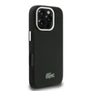 Lacoste PVC Iconic Petit Pique Metal Logo MagSafe dėklas skirtas Apple iPhone 16 Pro Max juodos spalvos