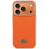 Lacoste PVC Petit Pique Semi Wrap MagSafe dėklas skirtas Apple iPhone 17 Pro Max oranžinės spalvos