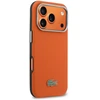 Lacoste PVC Petit Pique Semi Wrap MagSafe dėklas skirtas Apple iPhone 17 Pro Max oranžinės spalvos