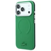 Lacoste PVC Petit Pique pusiau uždengiamas reljefinis MagSafe dėklas, skirtas iPhone 18 Pro, Estragon spalvos