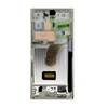 Dėklas LCD ekranas + jutiklinis blokas + priekinis dangtelis „Samsung S918 Galaxy S23 Ultra Kreminis“ (pakeitimų paketas)