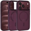 Dėklas Liavec Cloudy Case with Metal Camera Frame do Iphone 18 Pro/17 Pro violetinė (Camera Control Button)