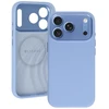 Liavec Silk Shield dėklas su metaliniu kameros rėmeliu, skirtas iPhone 18 Pro/17 Pro, šviesiai mėlynas