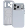 Liavec Silk Shield dėklas su metaliniu kameros rėmeliu, skirtas iPhone 18 Pro/17 Pro, pilkas