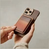 Dėklas Magnetinė piniginė PITAKA Woven Wallet MagSafe telefonui, sunset