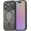 Marka Niezdefiniowana - iPhone 18 Pro / 17 Pro PC TPU magnetinis matinis dėklas, atsparus kritimams - Juodas