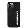 Mercedes Benz Apple iPhone 12 Pro Max Mercedes AMG dėklas silikoninis Big Logo (AMHCP12LSGLBGN) juodos spalvos