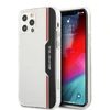 Mercedes Benz Apple iPhone 12 / 12 Pro AMG dėklas Electroplate Vertical (AMHCP12MTVLBR) baltos spalvos