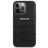 Mercedes Benz Apple iPhone 14 Pro Mercedes AMG odinis dėklas Debossed Lines (AMHCP14LGSEBK) juodos spalvos