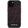 Mercedes Benz Apple iPhone 14 Plus / 15 Plus AMG dėklas silikoninis Large Rhombuses Pattern MagSafe (AMHMP15M23SSPK) juodos spalvos