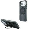 Dėklas Mercedes AMG IML Double Layer Urban Line with Ring Stand MagSafe Case for iPhone 18 Pro Max / 17 Pro Max - Juodas