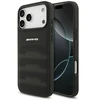Dėklas Mercedes AMG Leather Debossed Lines Logo Case for iPhone 18 Pro Max / 17 Pro Max - Juodas