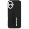 Mercedes AMG Silicone Oversize Rhombs MagSafe Dėklas skirtas Apple iPhone 17 juodos spalvos