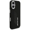 Mercedes AMG Silicone Oversize Rhombs MagSafe Dėklas skirtas Apple iPhone 17 juodos spalvos
