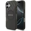Mercedes Dėklas AMG Double Layer skaidrus Rhombs MagSafe skirtas Apple iPhone 17 juodos spalvos-red