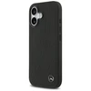 Original dėklas MERCEDES Leather Large Laurel Leave MagSafe skirtas Apple iPhone 17 juodos spalvos
