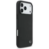 Original dėklas MERCEDES Leather Large Laurel Leave MagSafe skirtas Apple iPhone 17 Pro Max juodos spalvos