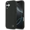 Original dėklas MERCEDES Leather Large Laurel Leave MagSafe skirtas Apple iPhone 17 juodos spalvos
