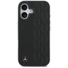 Original dėklas MERCEDES Leather Laurel Leaves MagSafe skirtas Apple iPhone 17 juodos spalvos