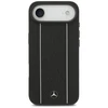 Mercedes Leather Star Pattern Stripes MagSafe dėklas skirtas Apple iPhone Air juodos spalvos