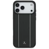 Mercedes Leather Star Pattern Stripes MagSafe dėklas skirtas Apple iPhone 17 Pro Max juodos spalvos