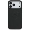 Original dėklas MERCEDES Leather Vintage Logo MagSafe skirtas Apple iPhone 17 Pro Max juodos spalvos