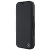 Mercedes MEBKP16L23RBGVK Apple iPhone 16 Pro 6.3" dėklas telefonui juodos spalvos Leather Wood Imitation