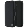 Mercedes MEBKP16S23RBGVK Apple iPhone 16 6.1" dėklas telefonui juodos spalvos Leather Wood Imitation
