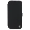 Mercedes MEBKP16S23RBGVK Apple iPhone 16 6.1" dėklas telefonui juodos spalvos Leather Wood Imitation