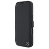 Mercedes MEBKP16S23RBGVK Apple iPhone 16 6.1" dėklas telefonui juodos spalvos Leather Wood Imitation