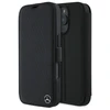 Mercedes MEBKP16X23RBGVK Apple iPhone 16 Pro Max 6.9" dėklas telefonui juodos spalvos Leather Wood Imitation