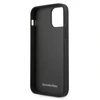 Mercedes Benz Apple iPhone 12 Pro Max Mercedes dėklas odinis Perforated Area (MEHCP12LCDOBK) juodos spalvos
